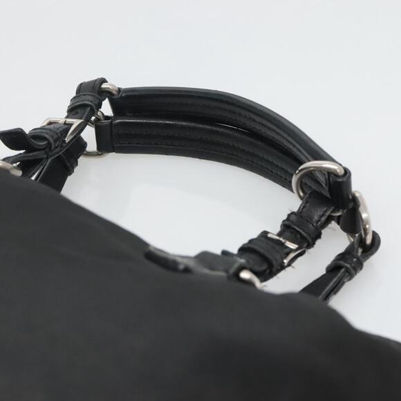PRADA Tote Bag Nylon Black Silver - Picture 8 of 13